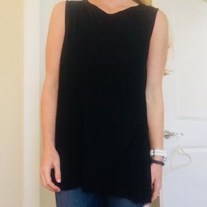 Like new! Black tank top, open back